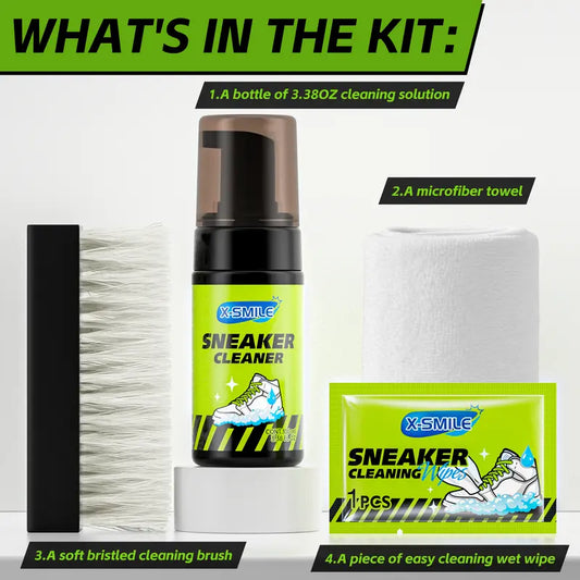 Sneaker Cleaning Kit – Instant Foam Dry Cleaner For Spotless Kicks In Seconds