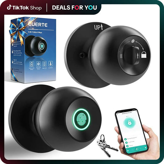 Smart Door Knob – 0.3s Biometric Fingerprint Access For Keyless Instant Home Security