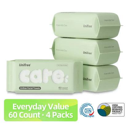 100% Biobased USDA Certified Disposable Facial Towels