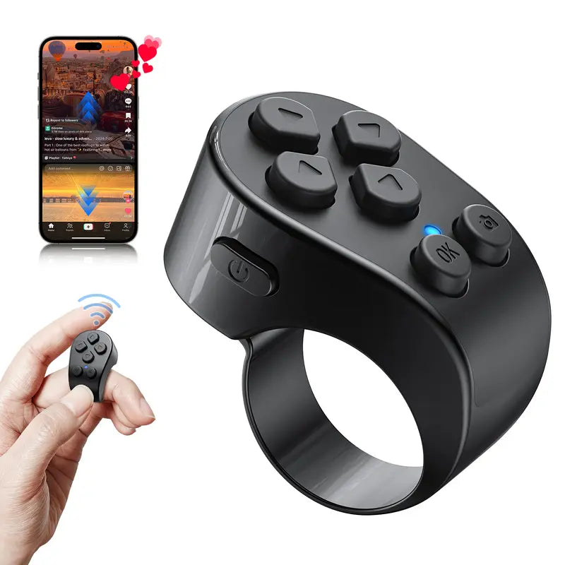Wireless Bluetooth Ring Video Remote Controller