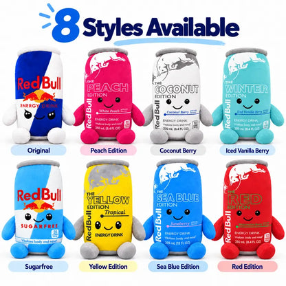 Cute Energy Drink Can Plushie Toy for Soft Desk & Bedroom Decor