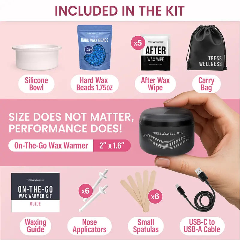 On-The-Go Facial Wax Kit For Painless & Smooth Touch-Ups