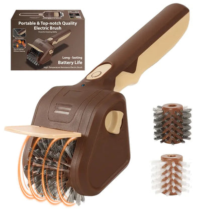 Electric BBQ Grill Brush Cordless Rechargeable Grill Cleaner