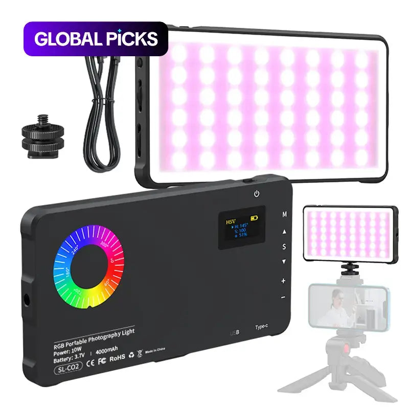 RGB Portable Full-Color LED Video Light