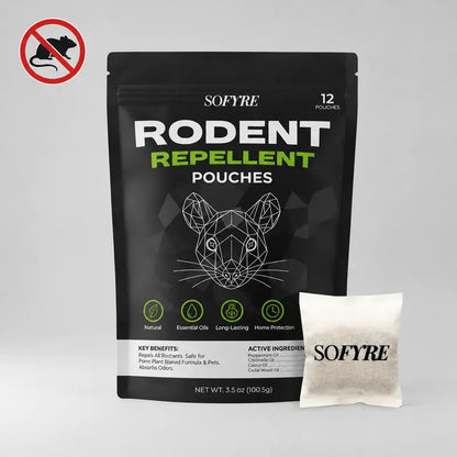 Keep Rodents Away Safely: 100% Natural Essential Oil Repellent Pouches