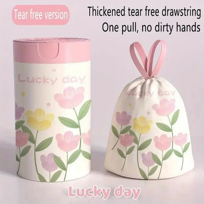 Lavender Scented Thickened Tear-Free Drawstring Trash Bags