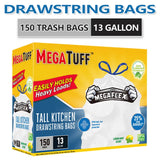 150 Bags(13 Gallon)
