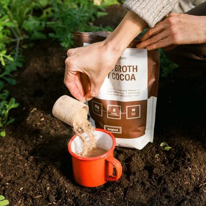 Indulge in Rich Hot Cocoa Powered by 25g Bone Broth Protein & Collagen