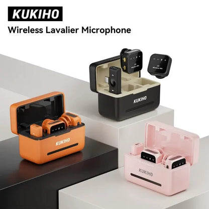 Studio-Quality Wireless Lavalier Microphone with Charging Case