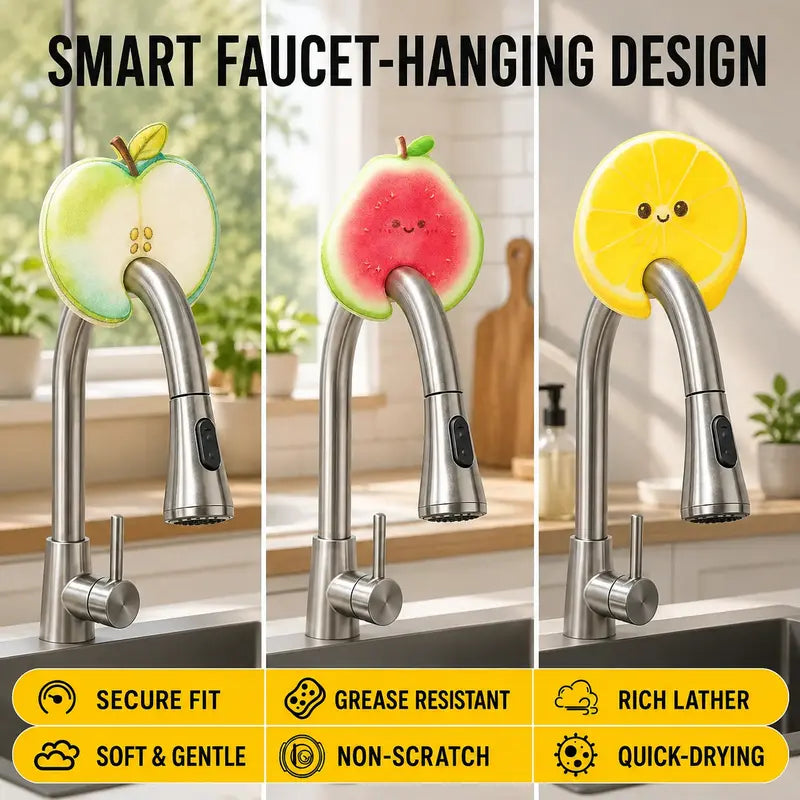 Water Activated Cellulose Sponge For Non Scratch Scrubbing