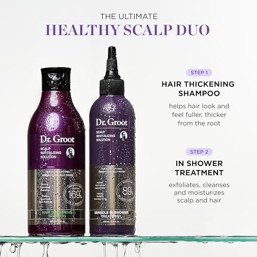 Hair Thickening Serum Set – Prebiotic Scalp Revitalizing Treatment For Advanced Hair Thinning Control