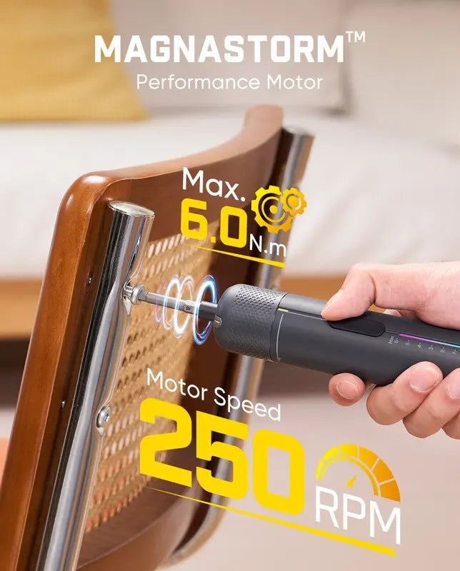 Cordless Precision Electric Screwdriver Set with 7 Torques