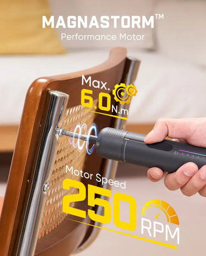 Cordless Precision Electric Screwdriver Set with 7 Torques
