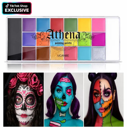 Safe 20-Color Face & Body Paint Palette