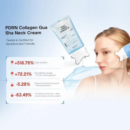 Sculpt Jawline & Firm Skin with Built-In Gua Sha Peptide Cream