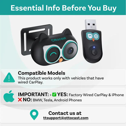 Wireless CarPlay Baby Camera – On-Dash Screen Sync For Safer Driving