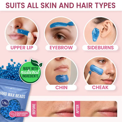 On-The-Go Facial Wax Kit For Painless & Smooth Touch-Ups