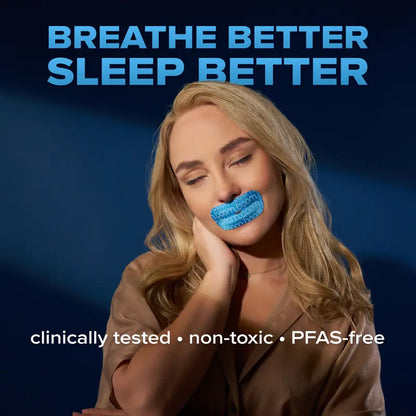 Stop Mouth Breathing Tonight with Gentle Sleep Tape for Deeper Rest and Zero Snoring