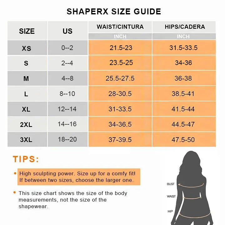 Instant Tummy Control Body Shaper & V-Shape Waist Sculpting Bodysuit