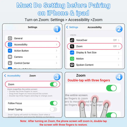 Wireless Bluetooth Ring Video Remote Controller
