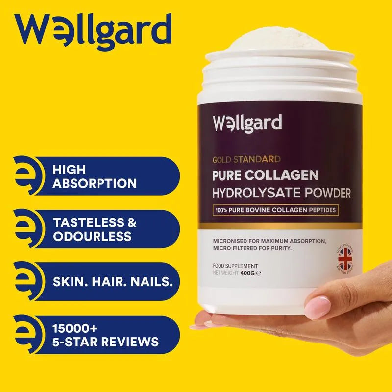 Restore Youthful Elasticity with Pure Hydrolysed Collagen Peptides for Radiant Skin, Hair, and Joint Support