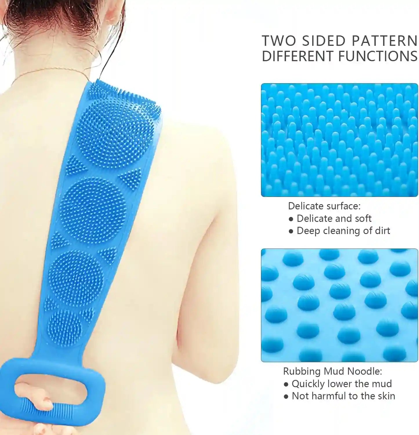 Premium Shower Scrubber for Soft Skin and Deep Cleaning