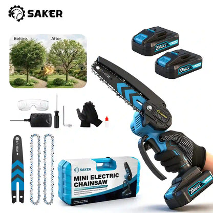Mini Chainsaw – Ultra-Lightweight Pure Copper Motor For Effortless One-Hand Pruning