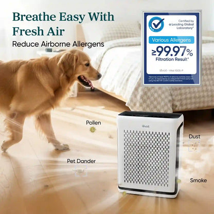 Air Purifier – U-Shaped Inlet Filters Pet Hair, Dander, Pollen & Dust