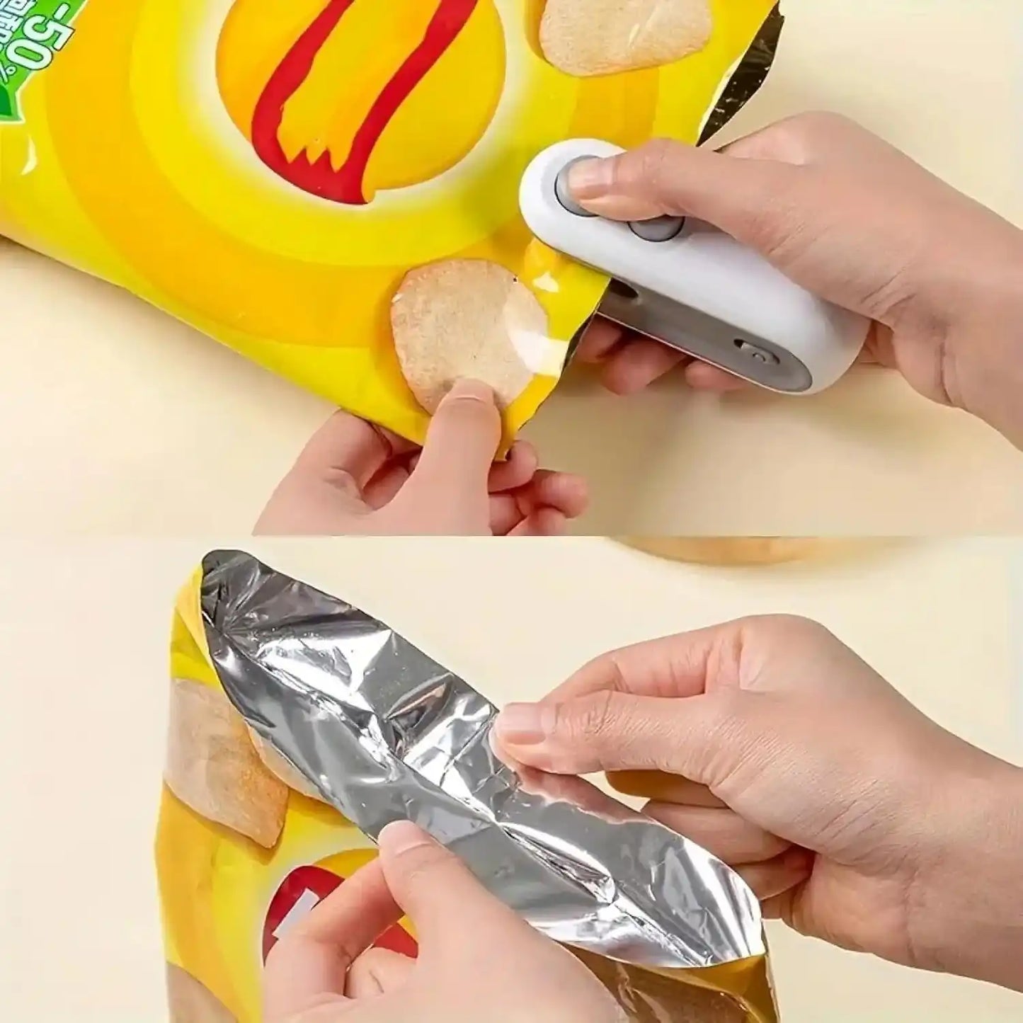 Bag Sealer – 2-in-1 Instant Heat Tech For Locking Food Freshness