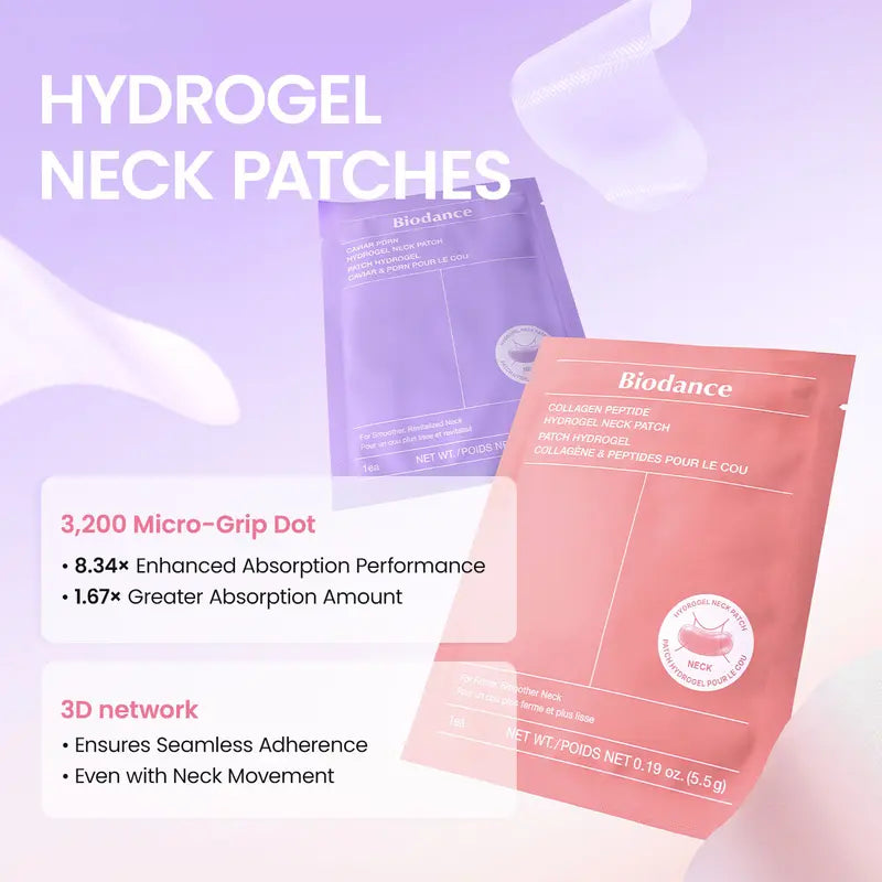 Collagen Peptide Hydrogel Wrinkle Smoothing Neck Patch