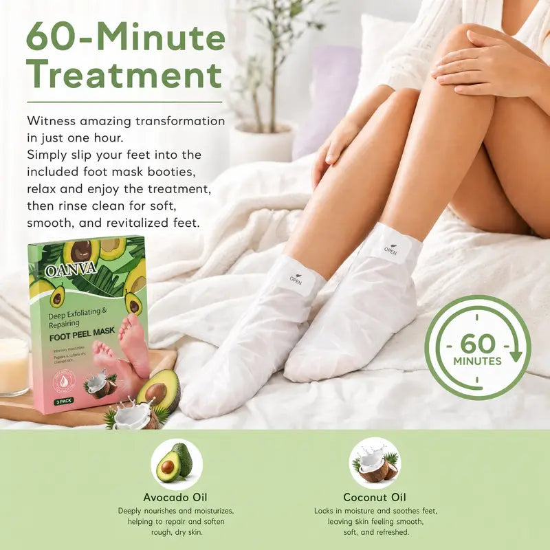 Deep Exfoliating Foot Peel Mask for Soft Baby-Smooth Feet