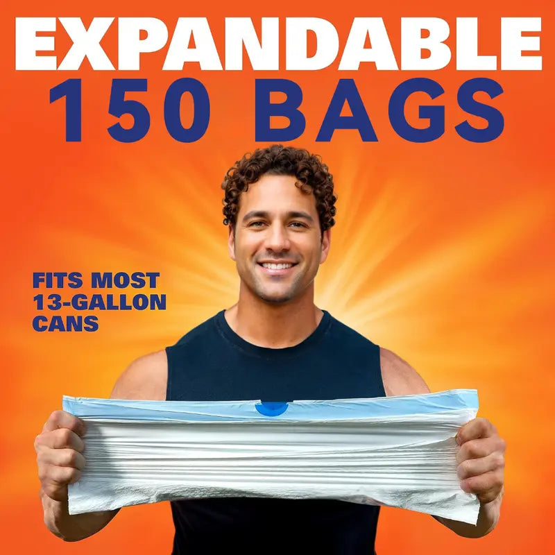 13 Gallon Drawstring Trash Bags With Lemon Mint Scent