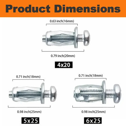 Heavy-Duty Petal Rivet Nut Set for Secure Sheet Metal Mounting