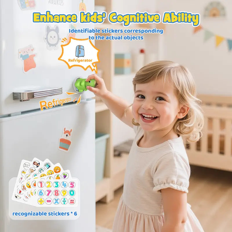 Master 592 Words Fast with Interactive Dinosaur Scanner & Real-Object Learning Stickers
