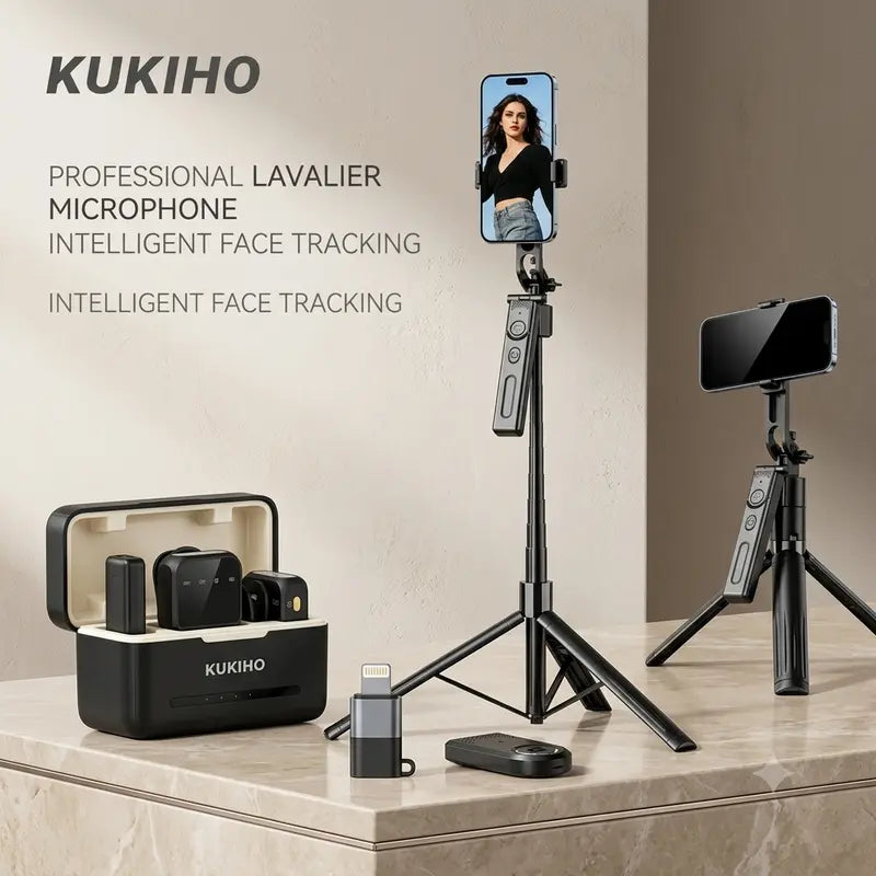 Studio-Quality Wireless Lavalier Microphone with Charging Case