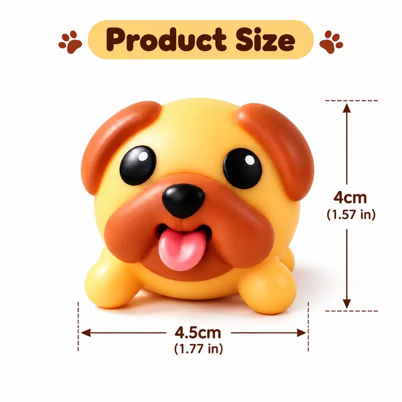Squeeze Away Stress: Funny Tongue-Popping Pug Fidget Toy