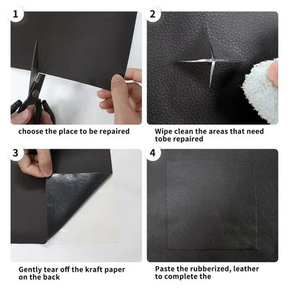 Cuttable Adhesive Leather Repair Patch Roll Upholstery