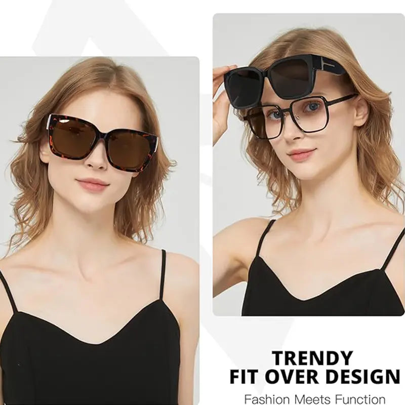 Oversized Fit Over Prescription Polarized Sunglasses For Men & Women
