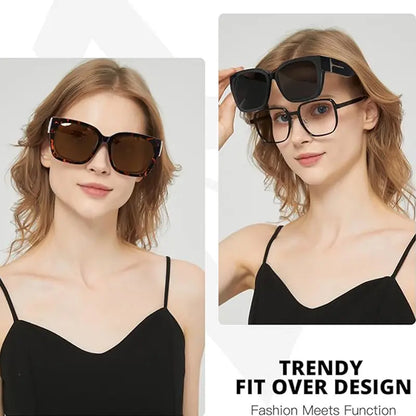 Oversized Fit Over Prescription Polarized Sunglasses For Men & Women
