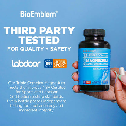 Triple Magnesium Complex for Calm Nights, Relaxed Muscles & Daily Energy Support