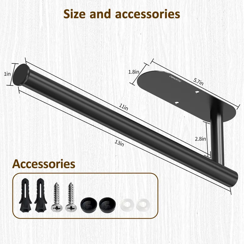 Adhesive Under Cabinet Paper Towel Holder for Storage