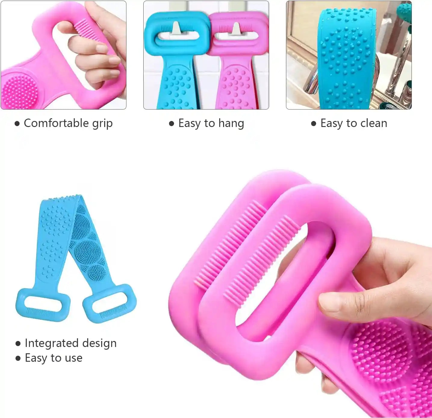 Premium Shower Scrubber for Soft Skin and Deep Cleaning