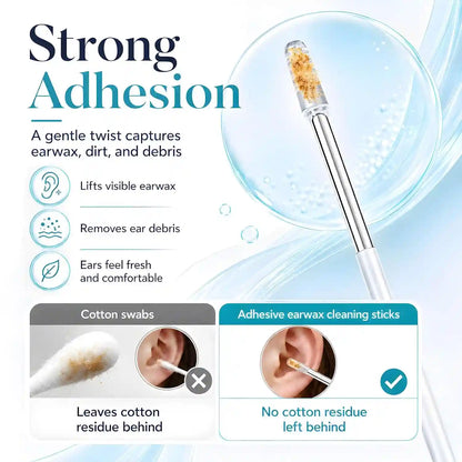 Sticky Ear Cleaning Stick for Gentle Earwax Removal and Clearer Hearing Comfort