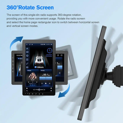 Car Stereo – Wireless CarPlay & 10.1" Rotatable Screen For Instant Dashboard Upgrade