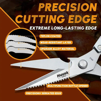 Kitchen Shears – Japanese Razor-Sharp Edge For Effortless Bone Cutting