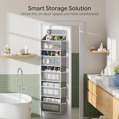 Over-The-Door Organizer – 6-Tier Anti-Tilt Design For 44 lb Heavy-Duty Storage