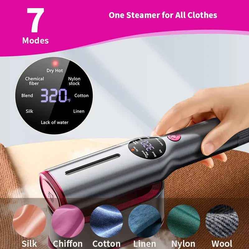 Handheld Garment Steamer Iron Combo With Swivel Handle