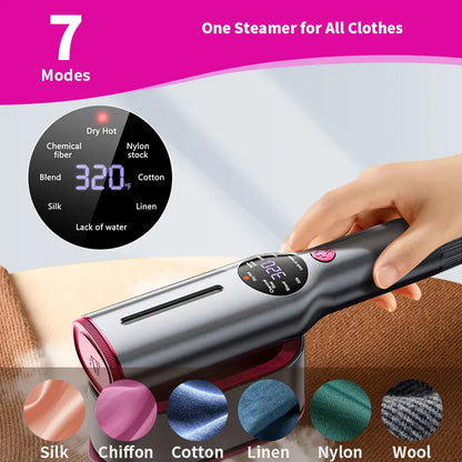 Handheld Garment Steamer Iron Combo With Swivel Handle