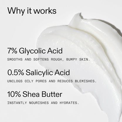 Glycolic Acid Exfoliating Body Stick For Smooth, Bump-Free Skin