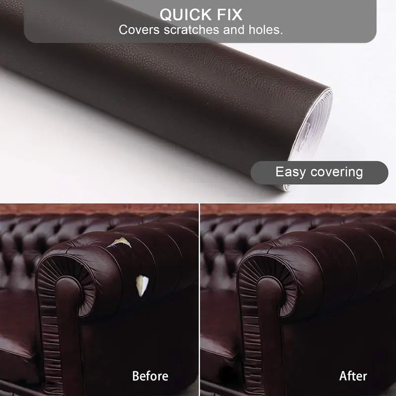 Cuttable Adhesive Leather Repair Patch Roll Upholstery